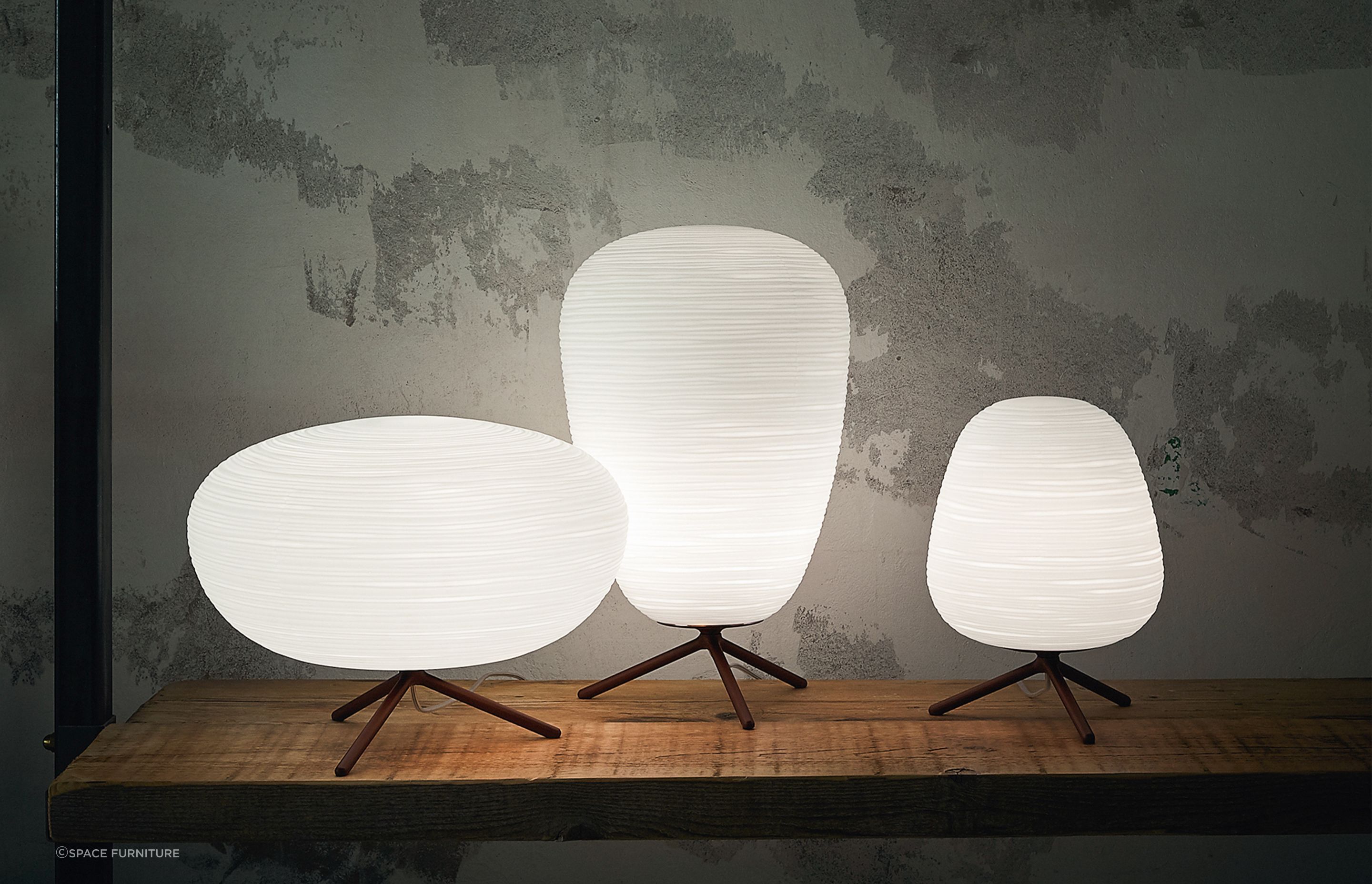 Rituals 3 Table Lamps from Space Furniture