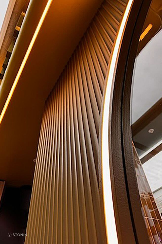 Stonini “Concavo” panels 2700/600 mm