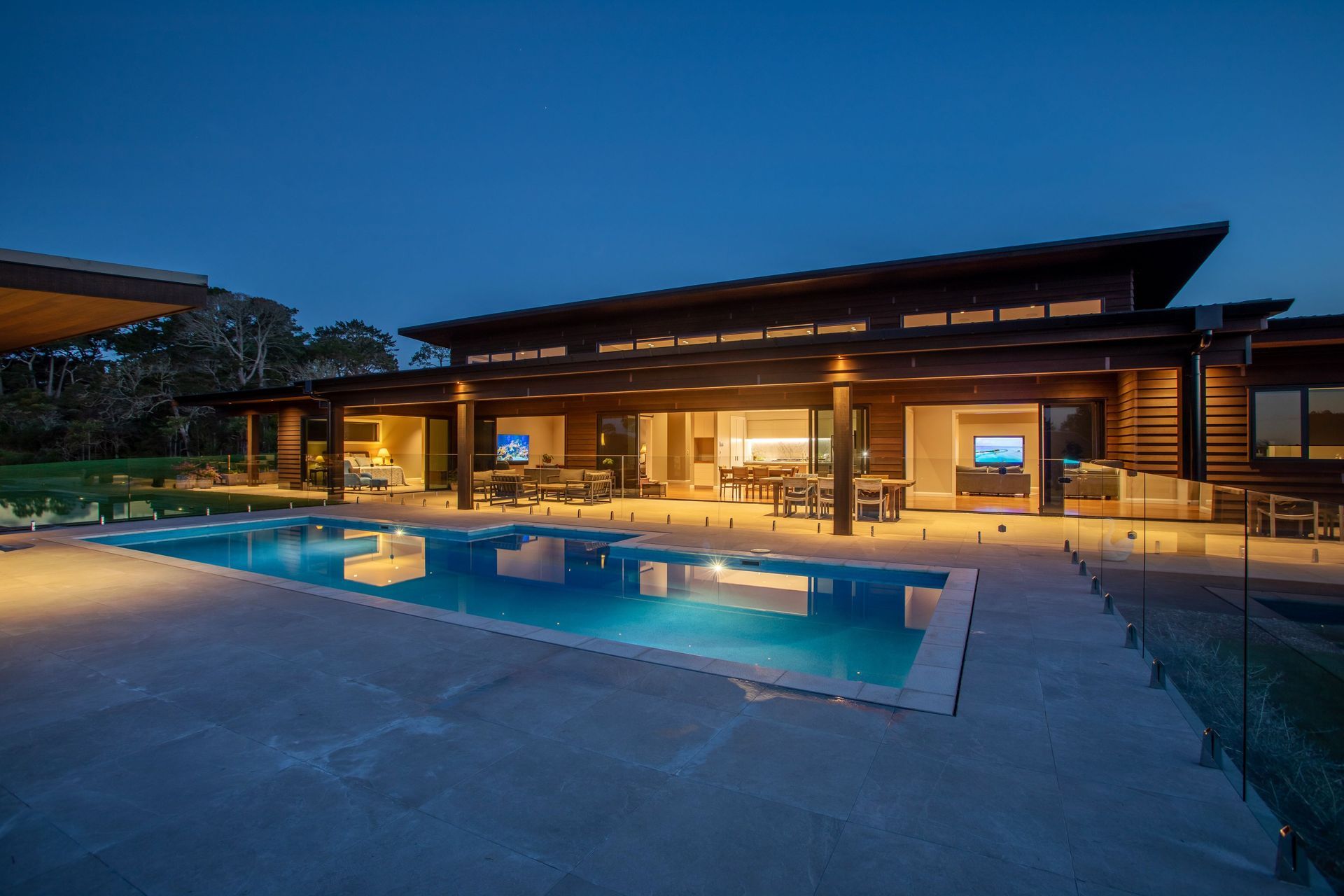 This Coatesville house has been installed with an eight zone multi-room audio system with eight pairs of high quality recessed speakers. An audio matrix gives the client the ability to play multiple streams of digital and analogue music.