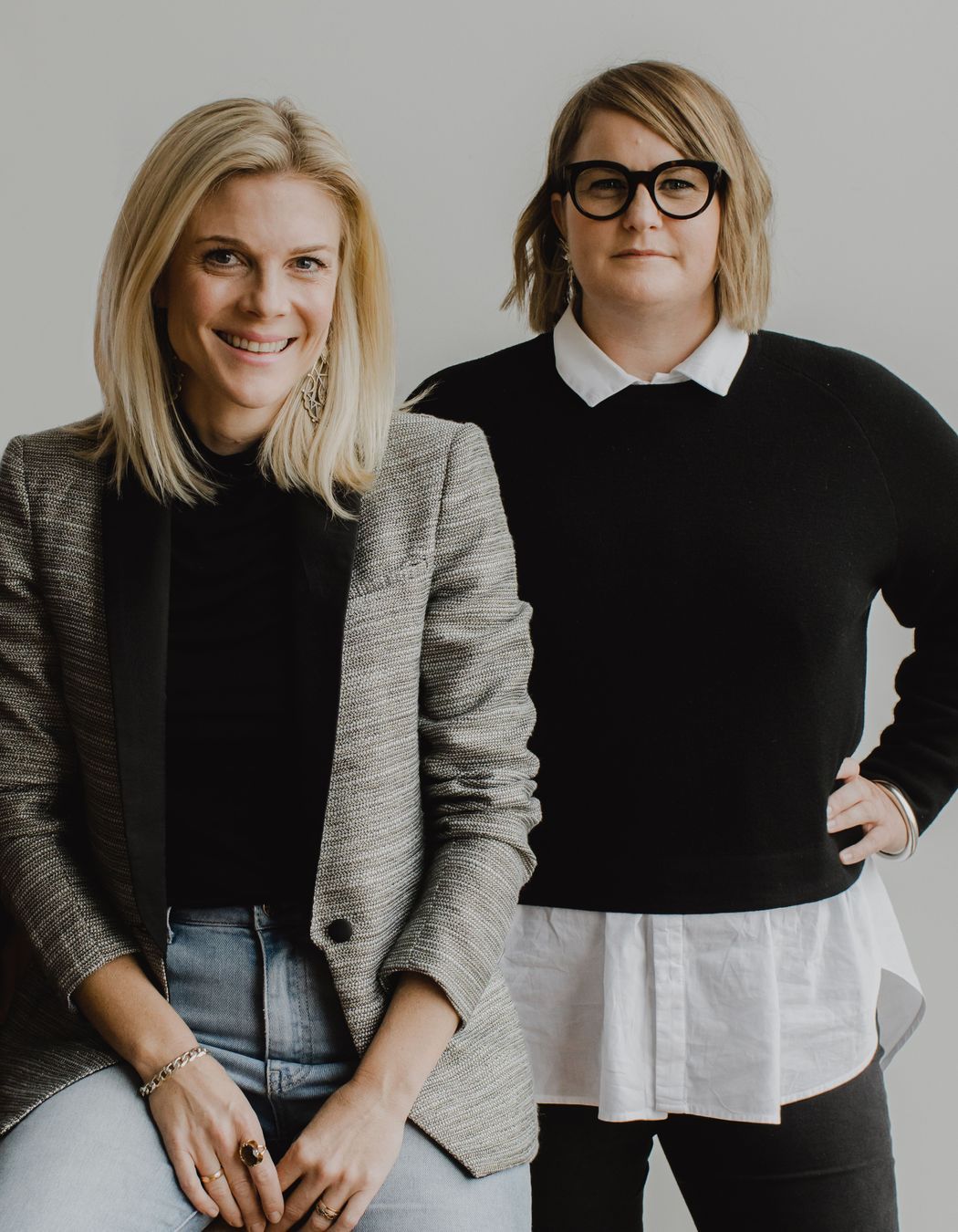 Material Creative directors Liv Patience and Toni Brandso.