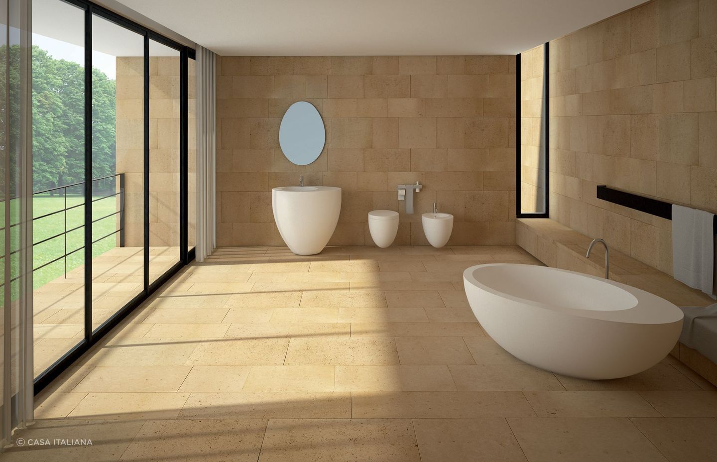More innovative modern design with the Le Giare Wall Hung Toilet and Bidet by cielo
