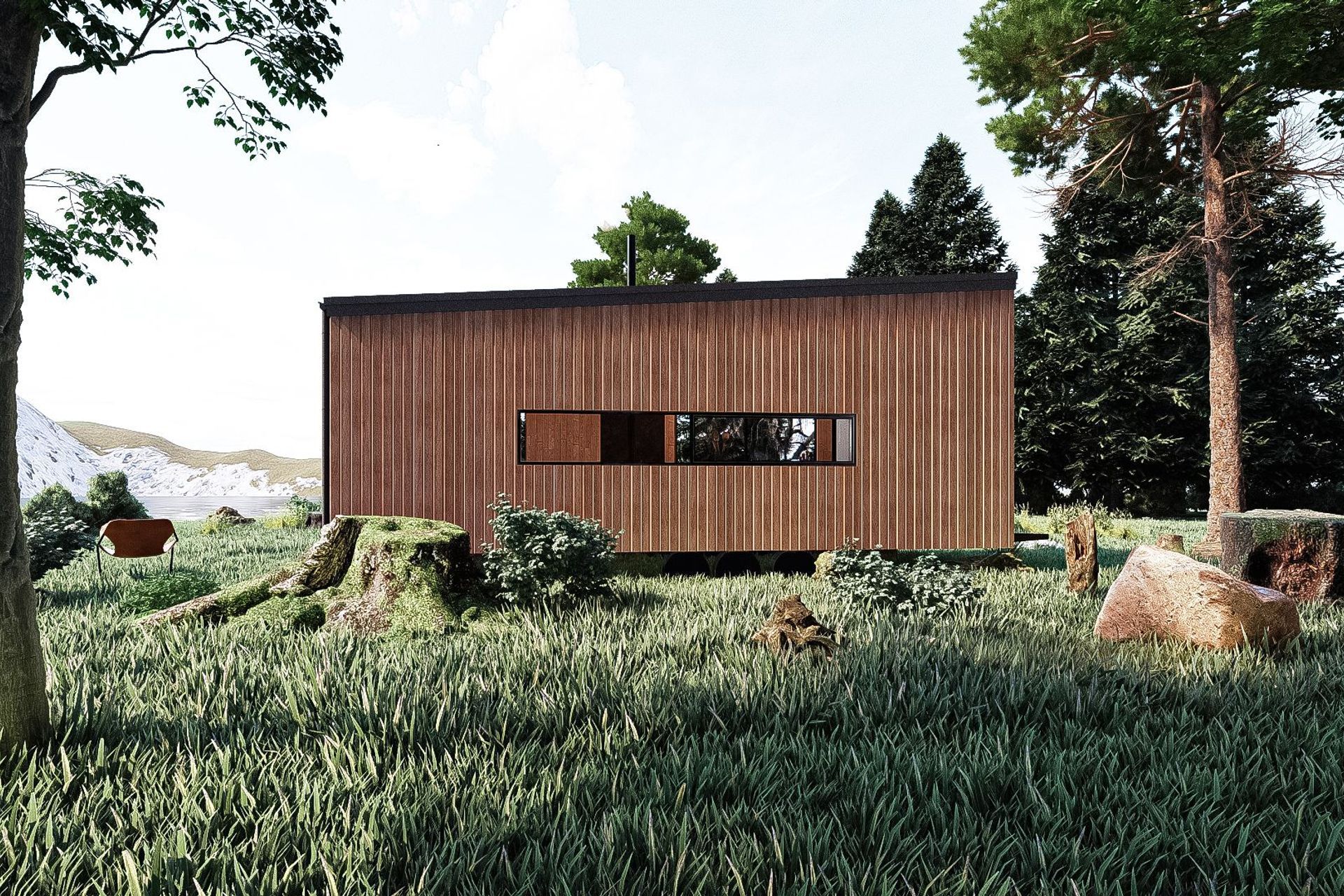 Construction materials should be considered with care from an early stage as this concept from Minimal Design shows