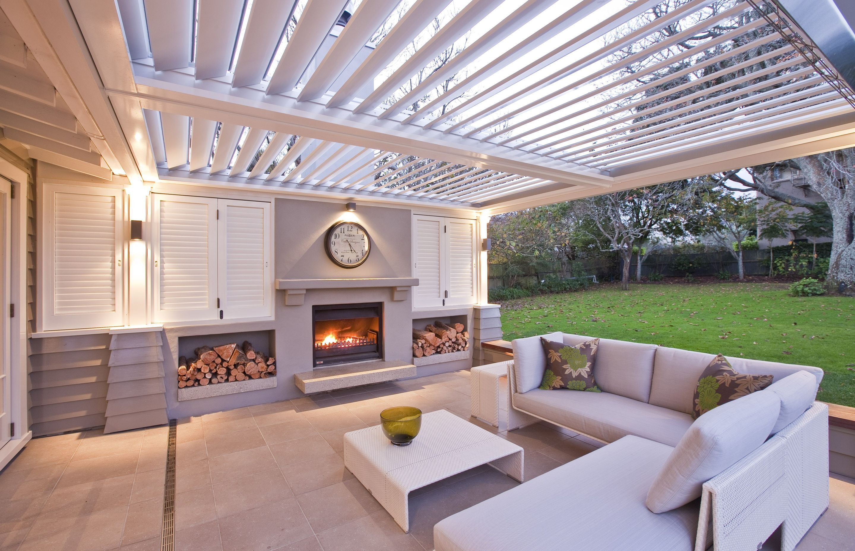 Glulam timber beams and posts have been used as the structure for this bungalow renovation