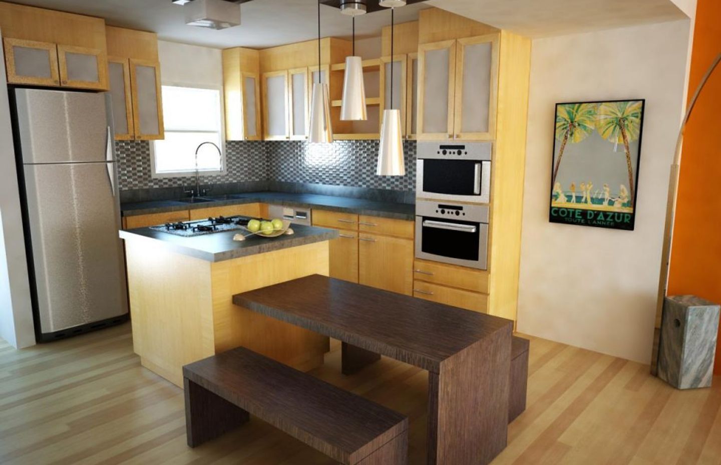 7 small kitchens open to the living room