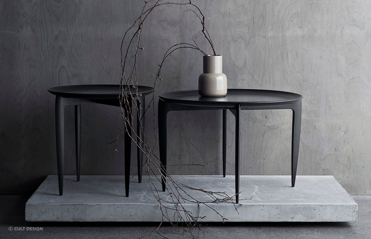 Furniture with tapered legs like this sublime Foldable Tray Table by Fritz Hansen helps create the illusion of space in a stylish way