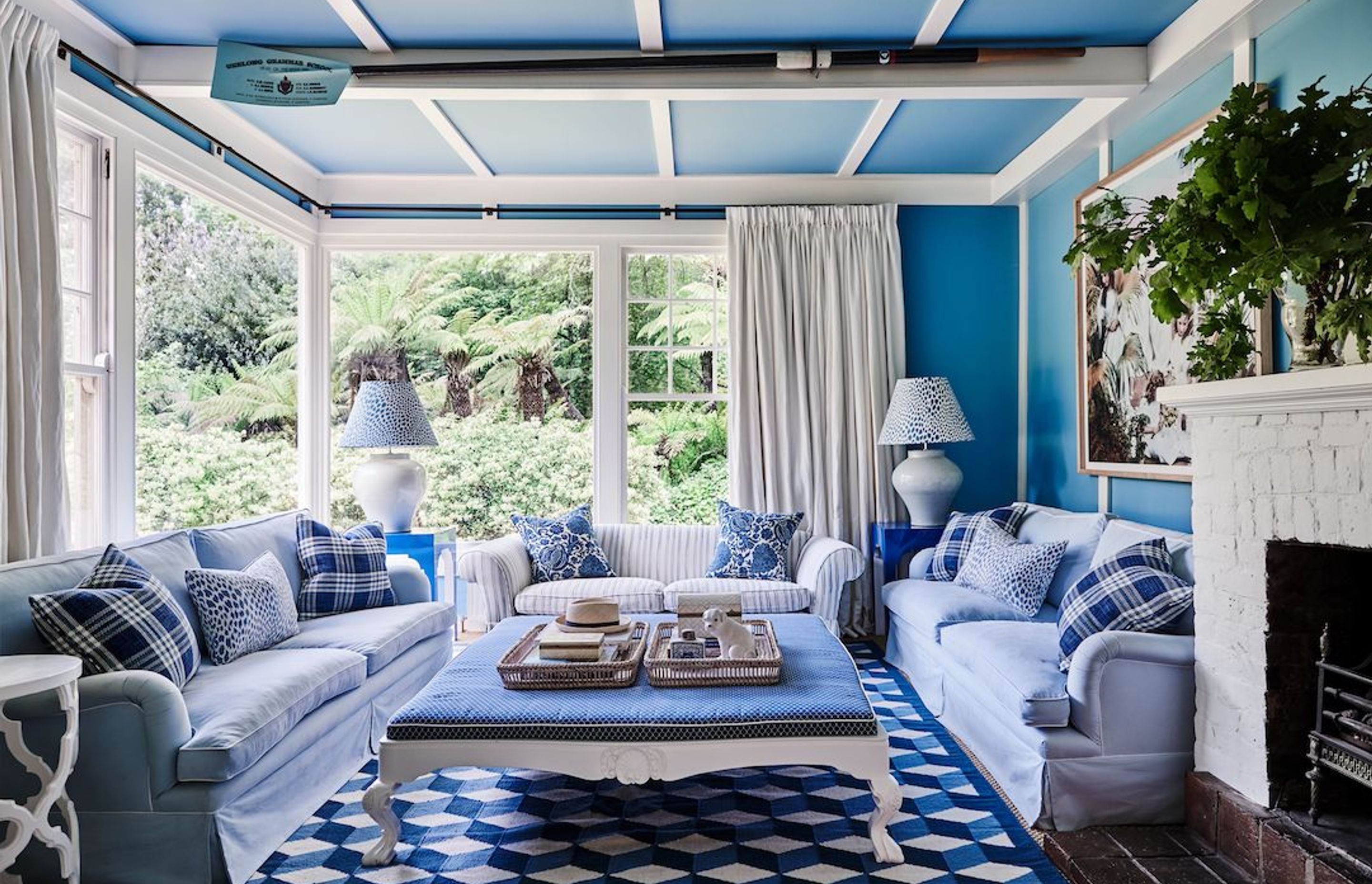 Interior designer Charlotte Coote, founder of Coote&amp;Co, was tasked with giving this Victorian-era property in rural Victoria a full colour injection as part of its renovation.  For this lounge she chose Resene Nauti.