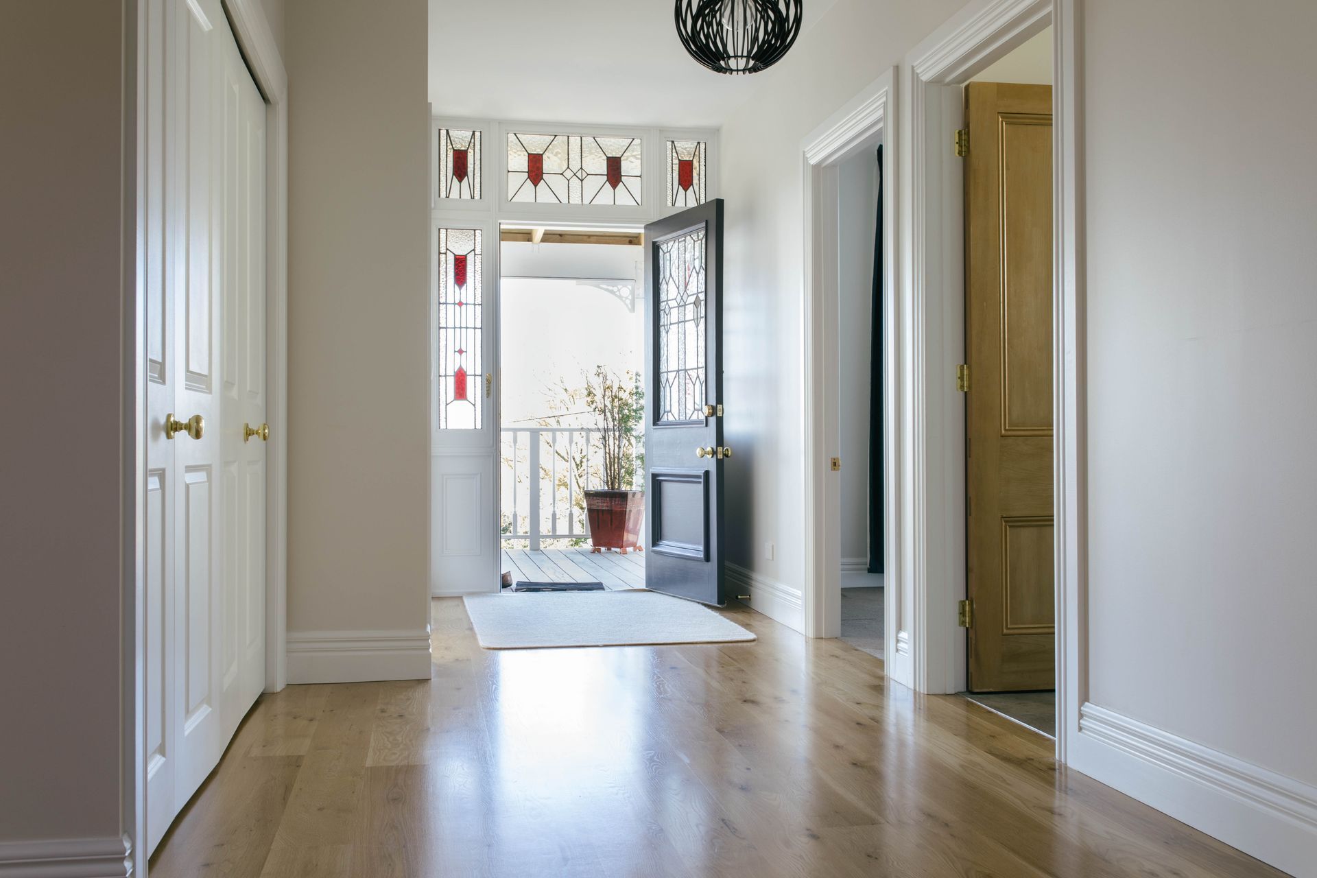 The renovation included re-wiring, re-lining, re-roofing, painting, adding insulation, and repairing and polishing the timber floors.