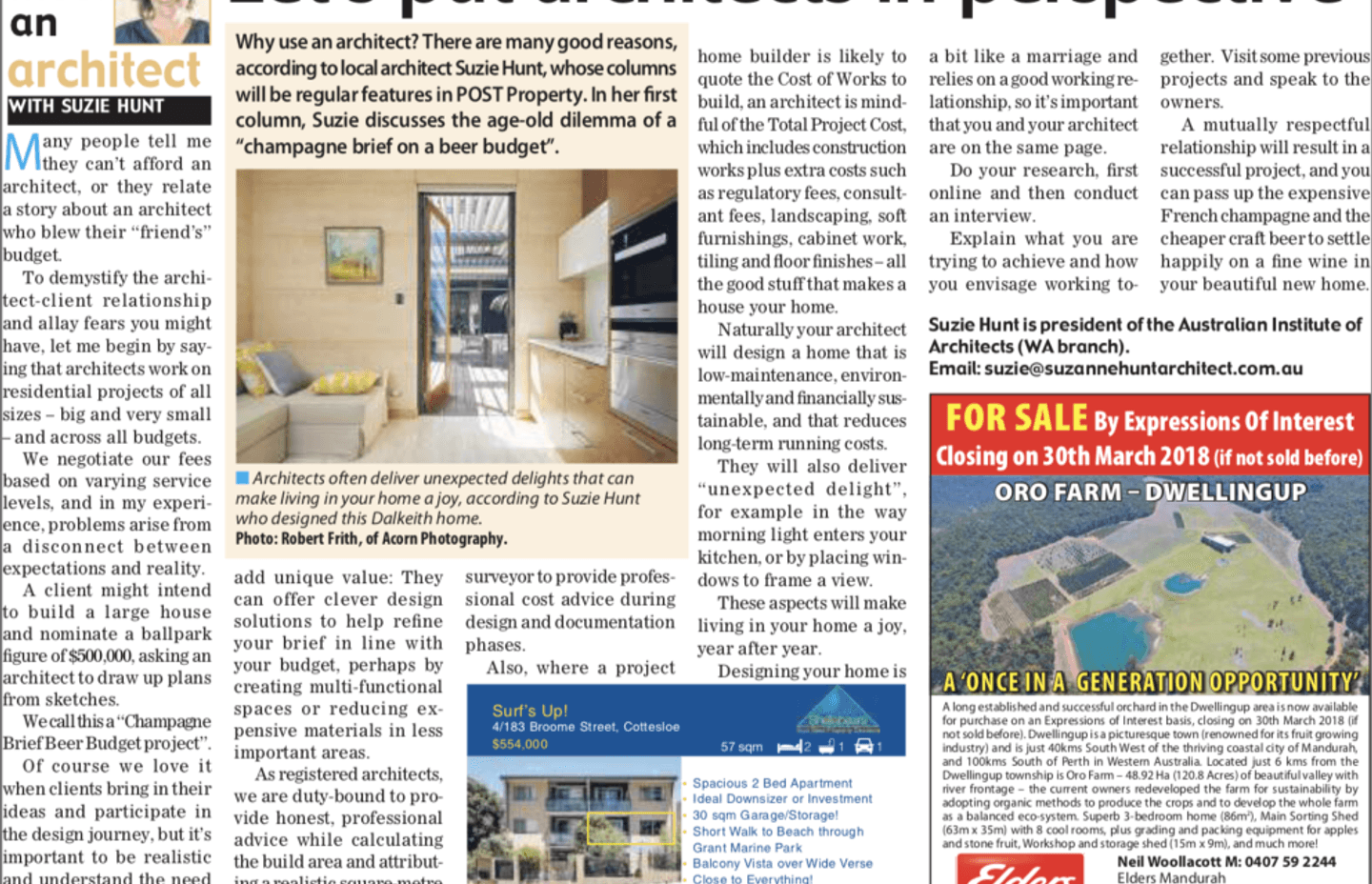 Let’s Put Architects in Perspective