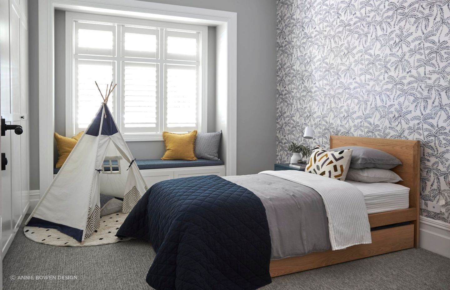 Warm sheets are a must for kids' rooms especially during the winter - a beautifully furnished example from this Mosman Village House