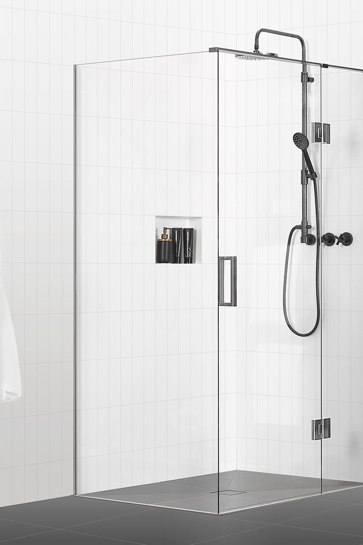 The tray has been designed to be integrated with the full range of contemporary shower enclosures, or, it can be left open to create a wet area solution.