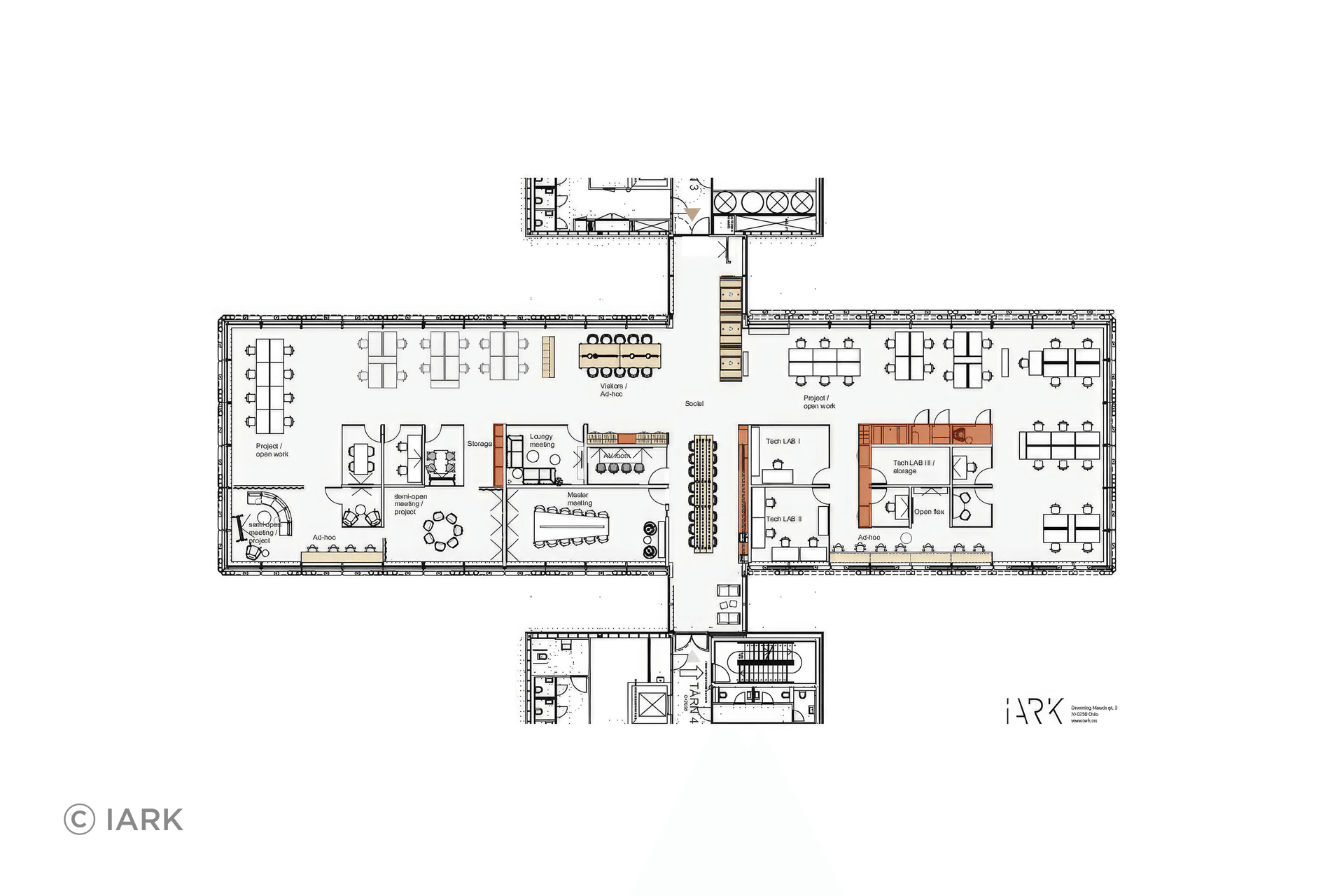 Much of Neat's workspace is open plan, creating a light and airy atmosphere and connectivity between departments. curtains can be drawn when privacy is needed, whilst many meeting rooms and private spaces use glass walls to allow natural light to enter | Artwork by IARK