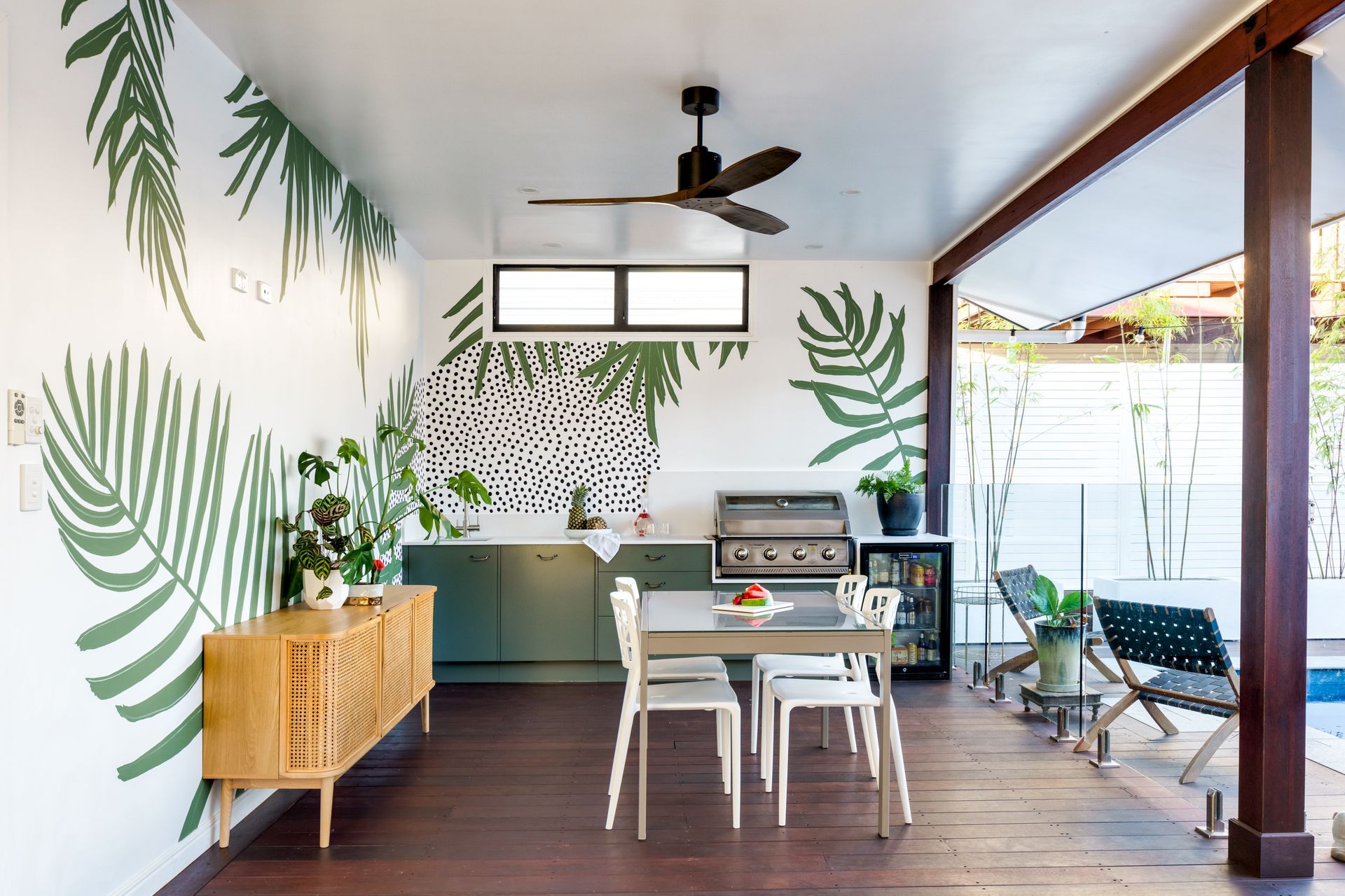 Tarragindi Outdoor Room &amp; Kitchen by Jayne Air Interiors | Photography by Alain Bouvier