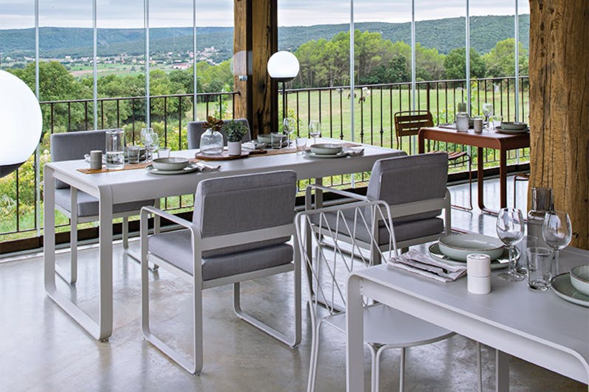 The new Bellevie dining armchair elevates restaurant dining settings, both indoors and out.