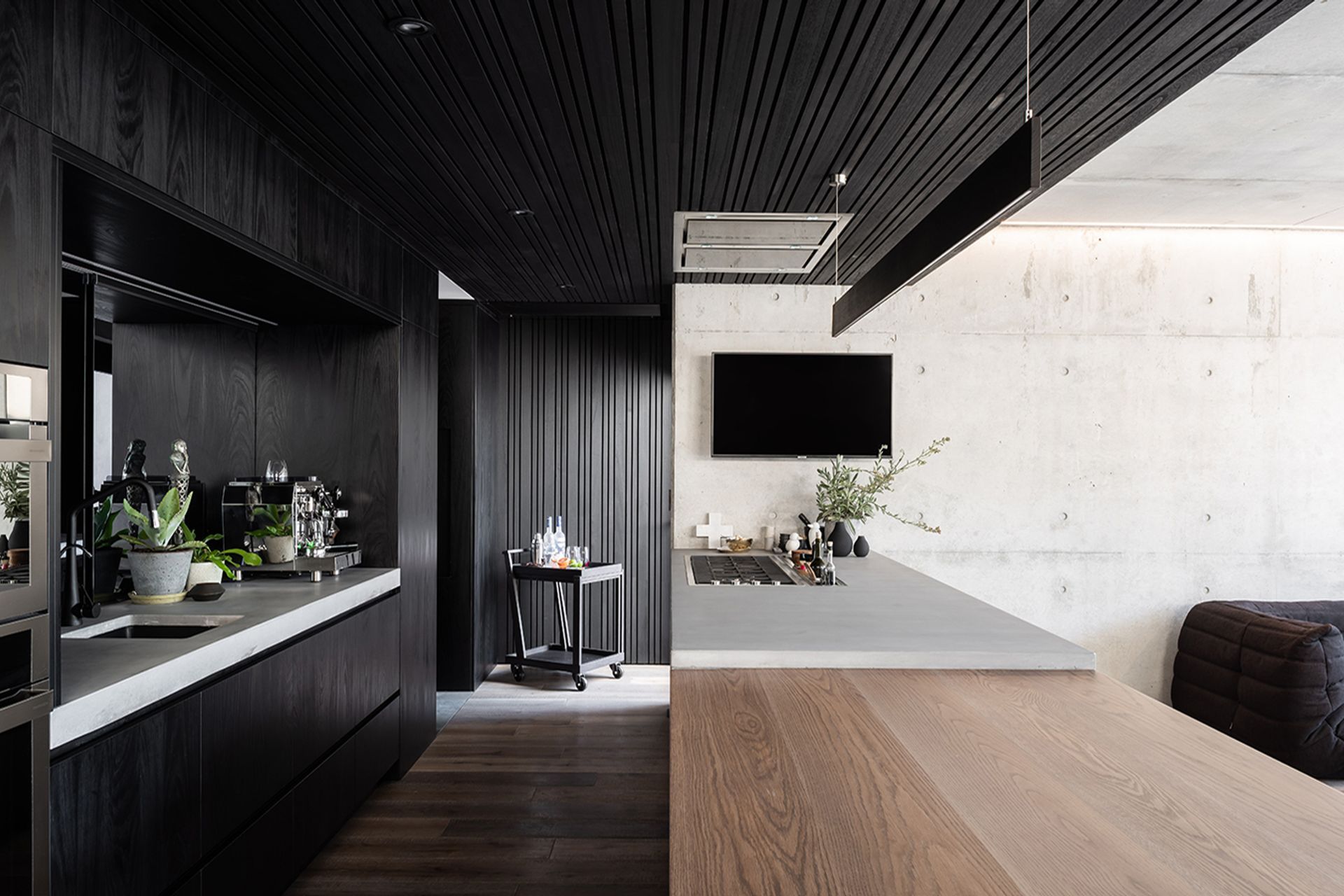 © Marcus Browne Architecture- featuring Schweigen UM4220-12S 1200mm Silent Ceiling Cassette Rangehood