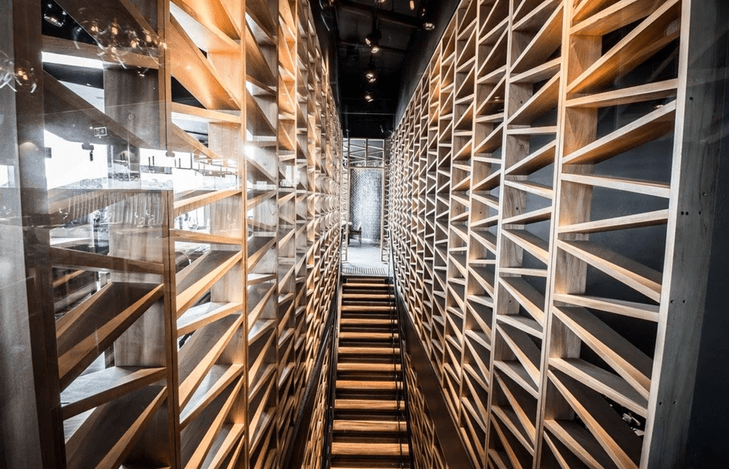 Image: Meat &amp; Wine Co. Barangaroo. Designed by Design Partnership Australia