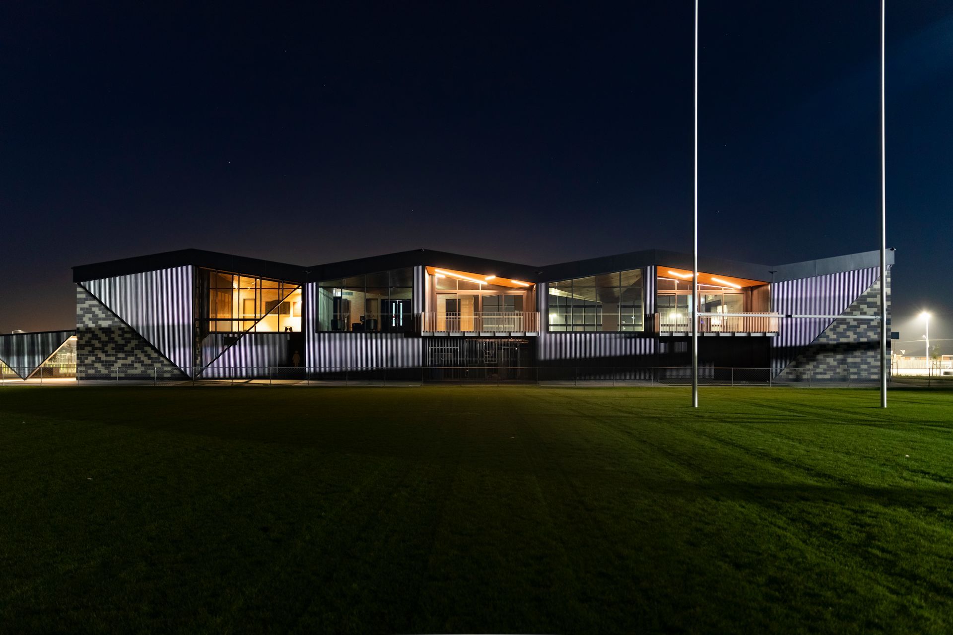 Brian Riley was the lead architect on Blenheim's new Lansdowne Sports Hub, which features the multifaceted detail more commonly found in jewellery. Image credit: Infinitum.