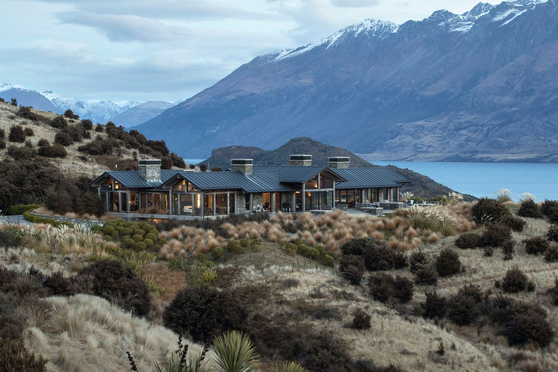 Wyuna House, Wyuna Reserve, South Island, New Zealand, designed by Mason and Wales Architects.