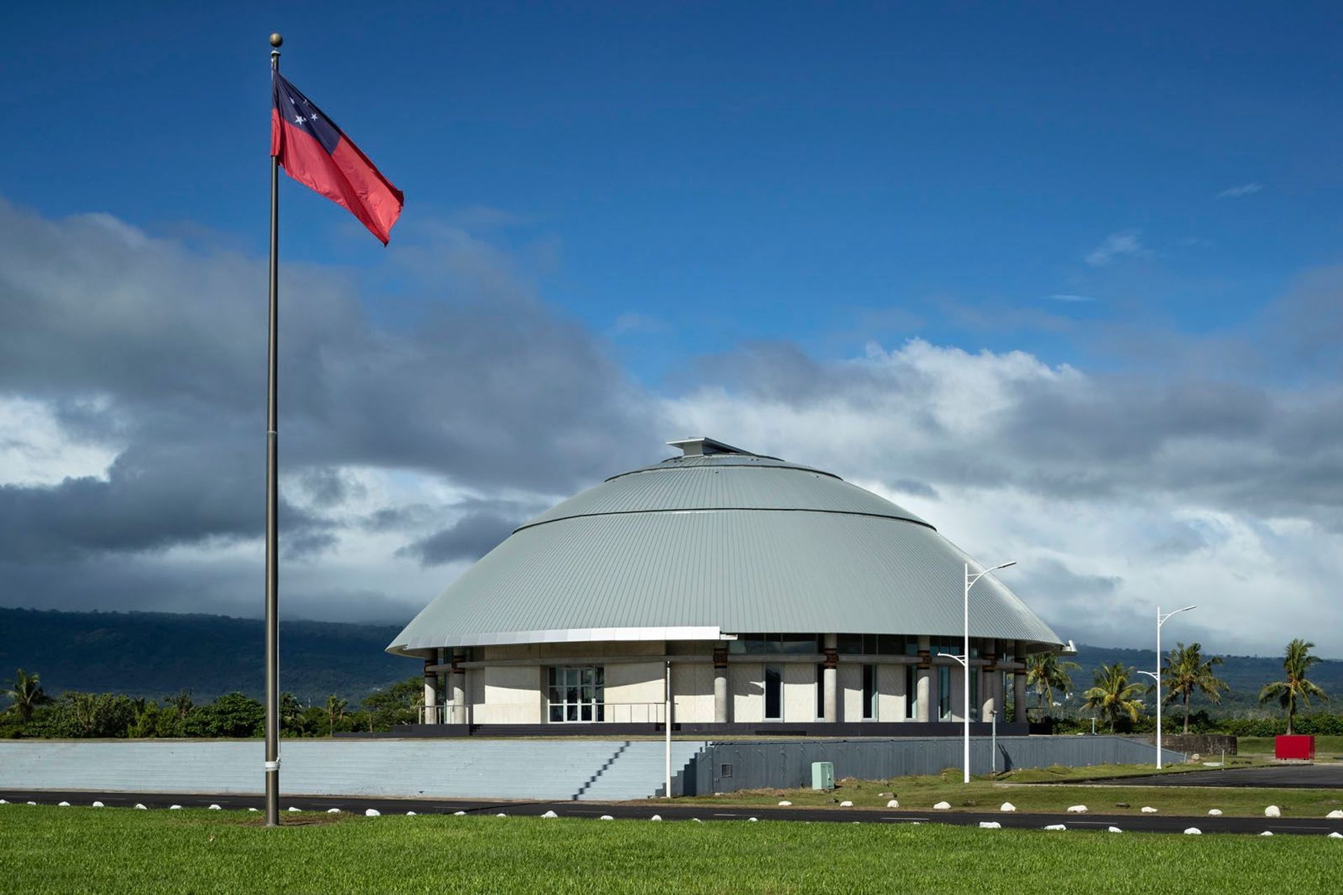 Samoan Parliament House, Apia, Samoa, designed by Guida Moseley Brown Architects.