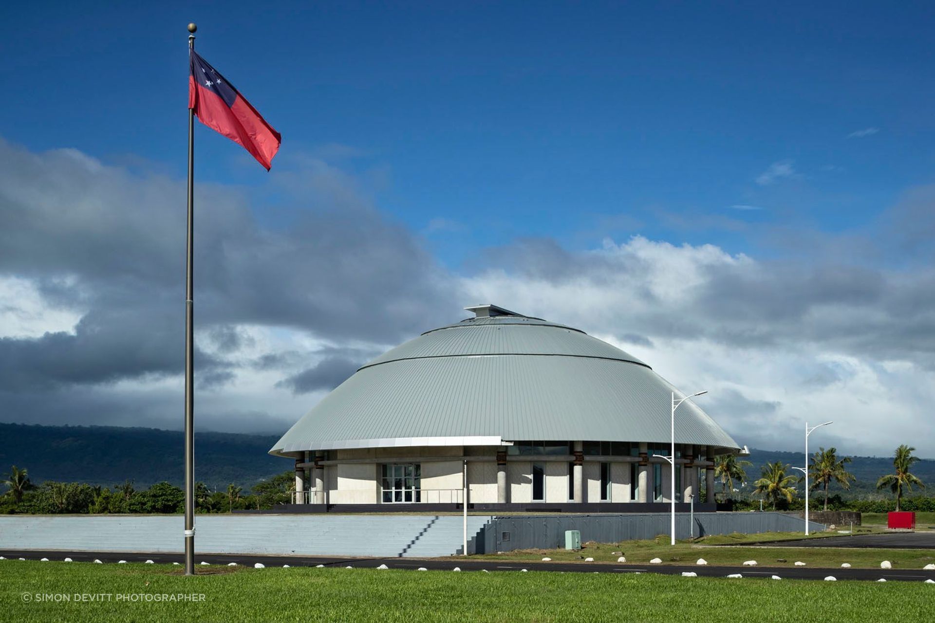 Samoan Parliament House, Apia, Samoa, designed by Guida Moseley Brown Architects.