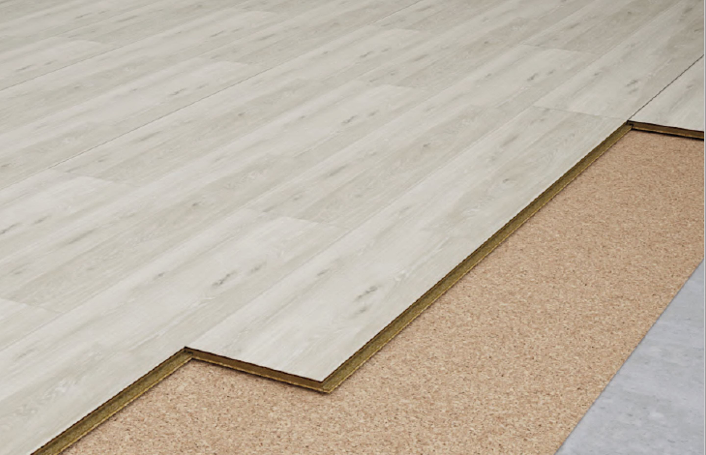 Acoustic cork underlay is an ideal choice for using under all types of hard flooring surfaces.