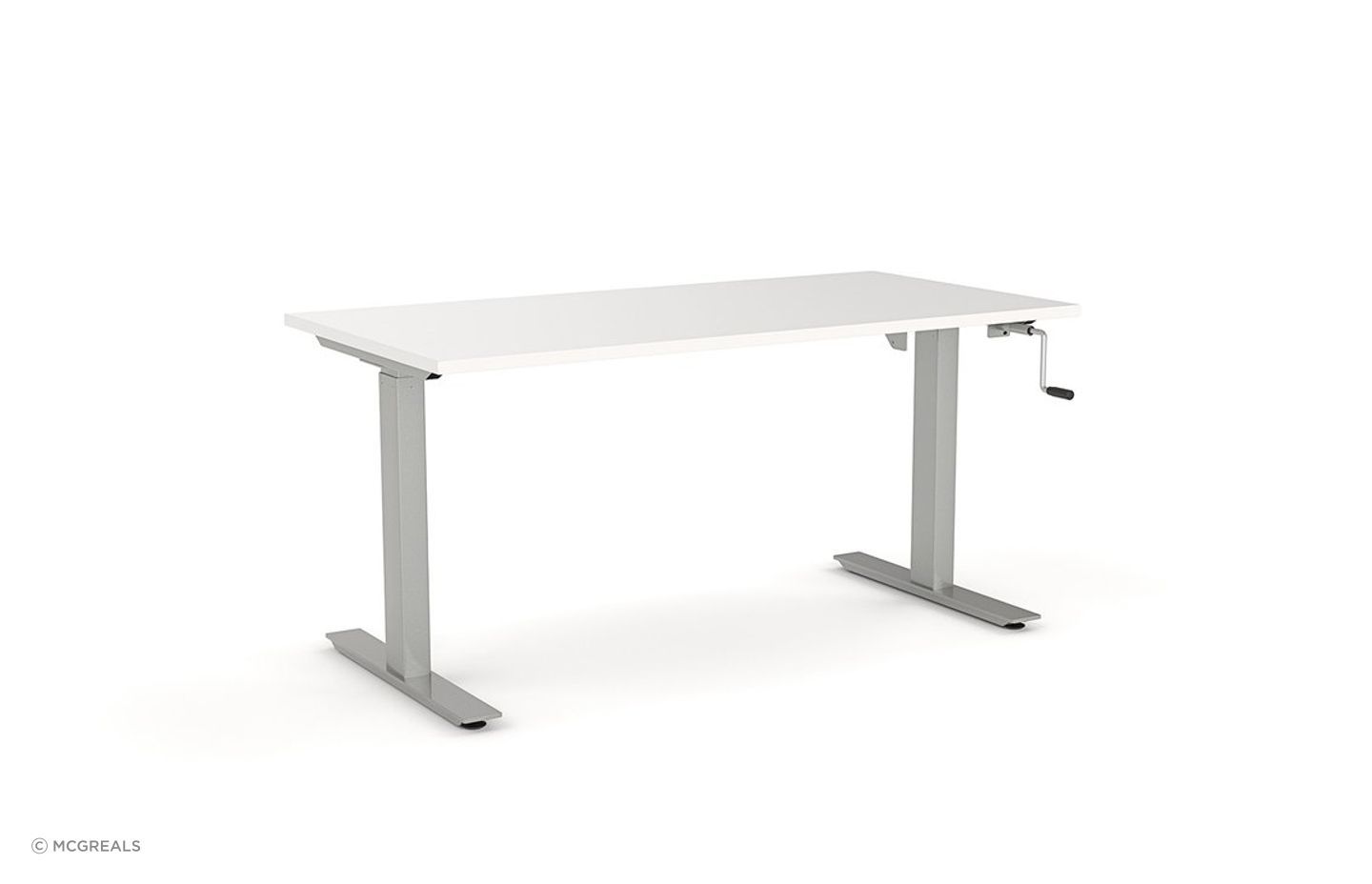 Hand crank desks are a great entry point to the world of adjustable desks.