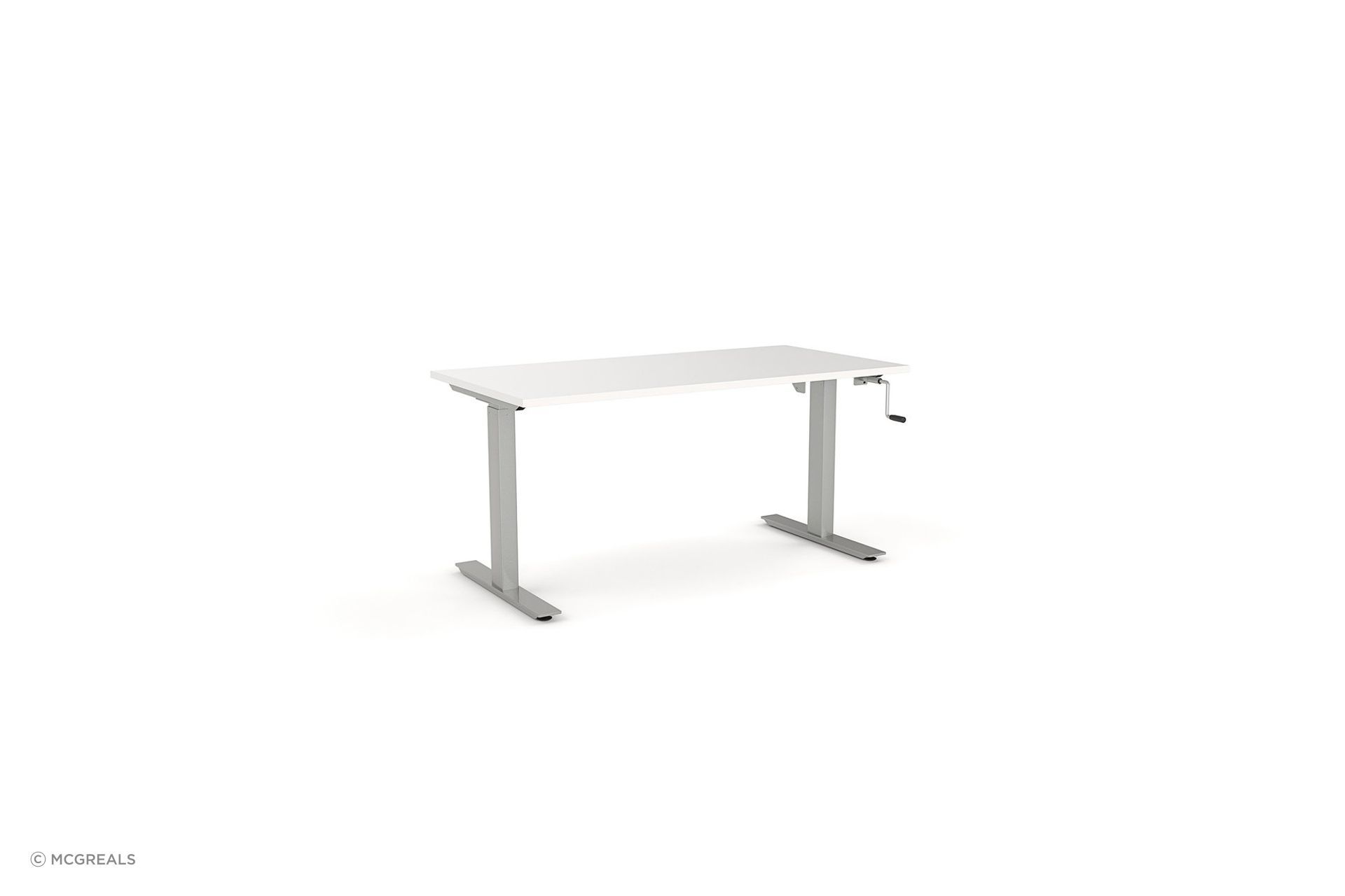 Hand crank desks are a great entry point to the world of adjustable desks.