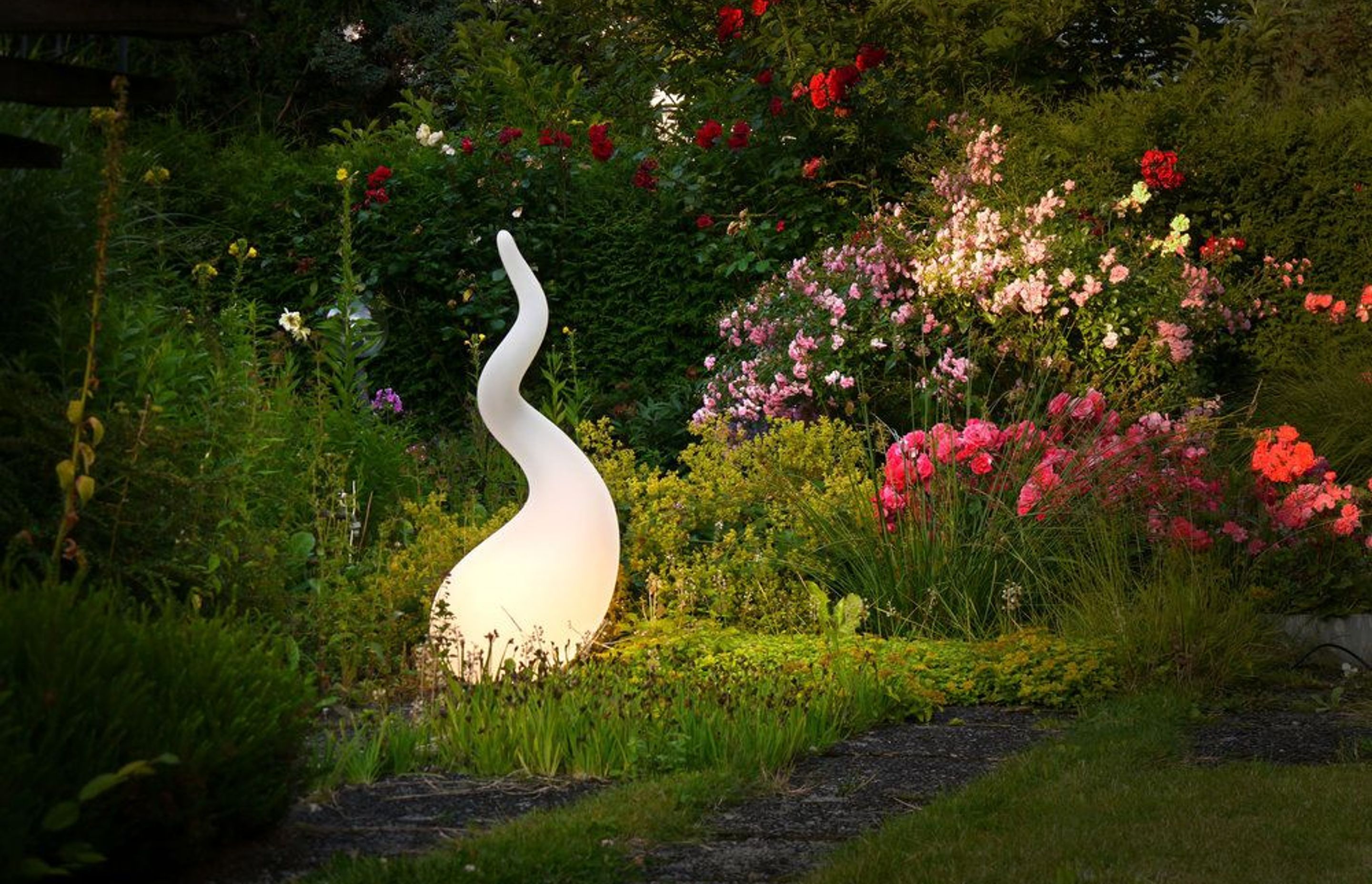 The Alien Outdoor Lamp by Next from Garden Solutions excites with its unusual shape.