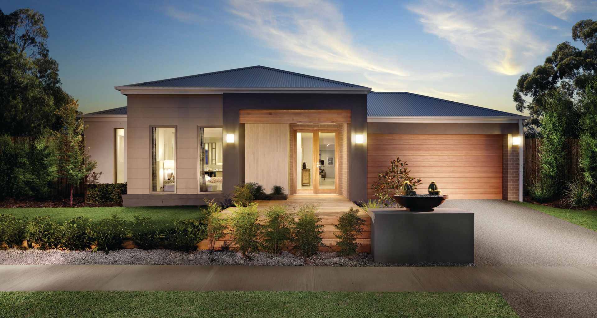 Slimline Sectional Door in UniCote LUX Ashwood | Steel-Line