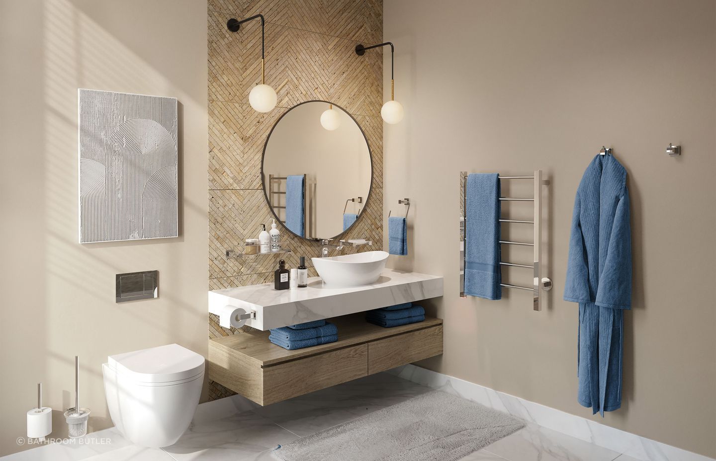 CUBIC 6 Bar - Polished