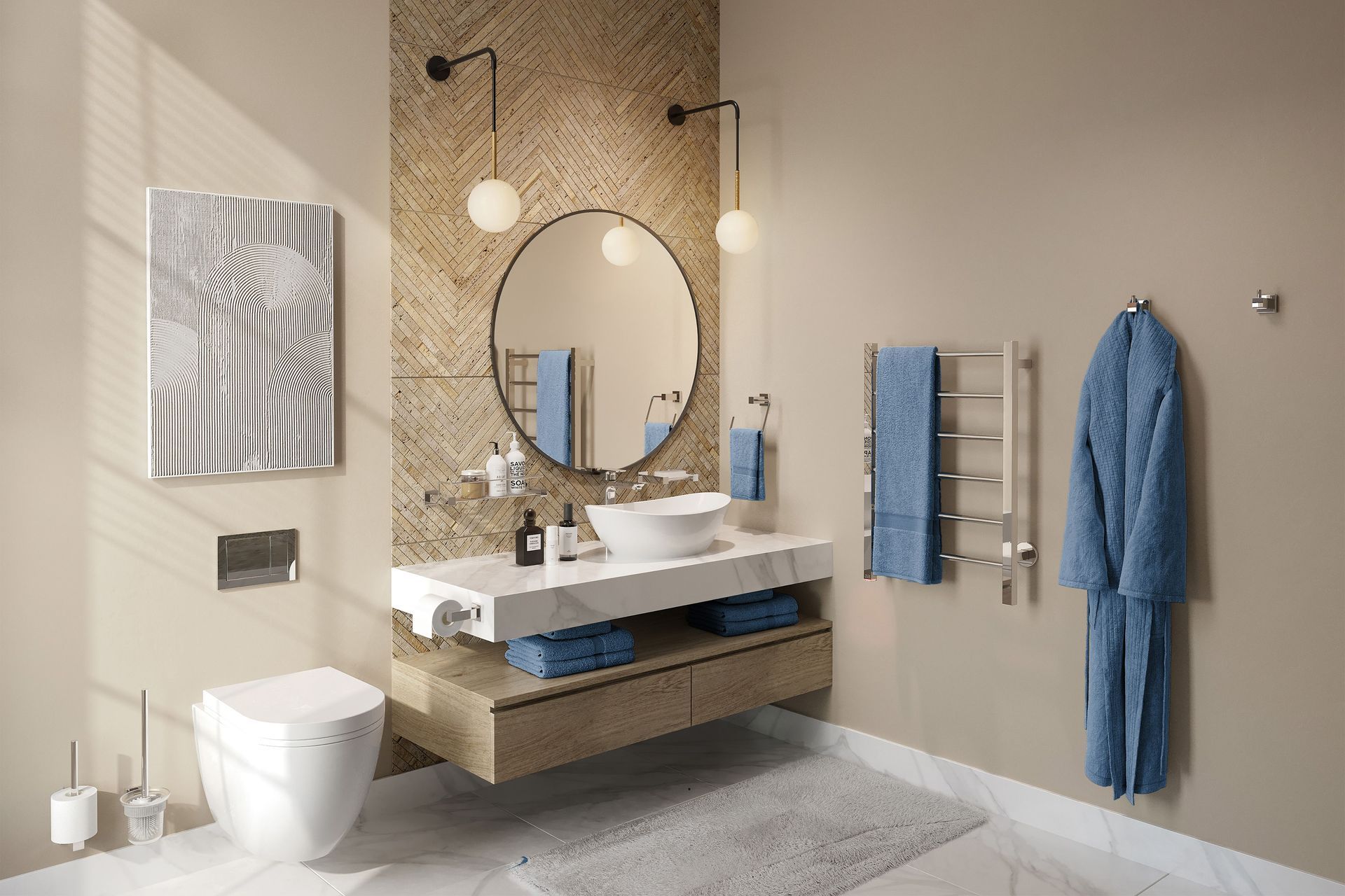 CUBIC 6 Bar - Polished