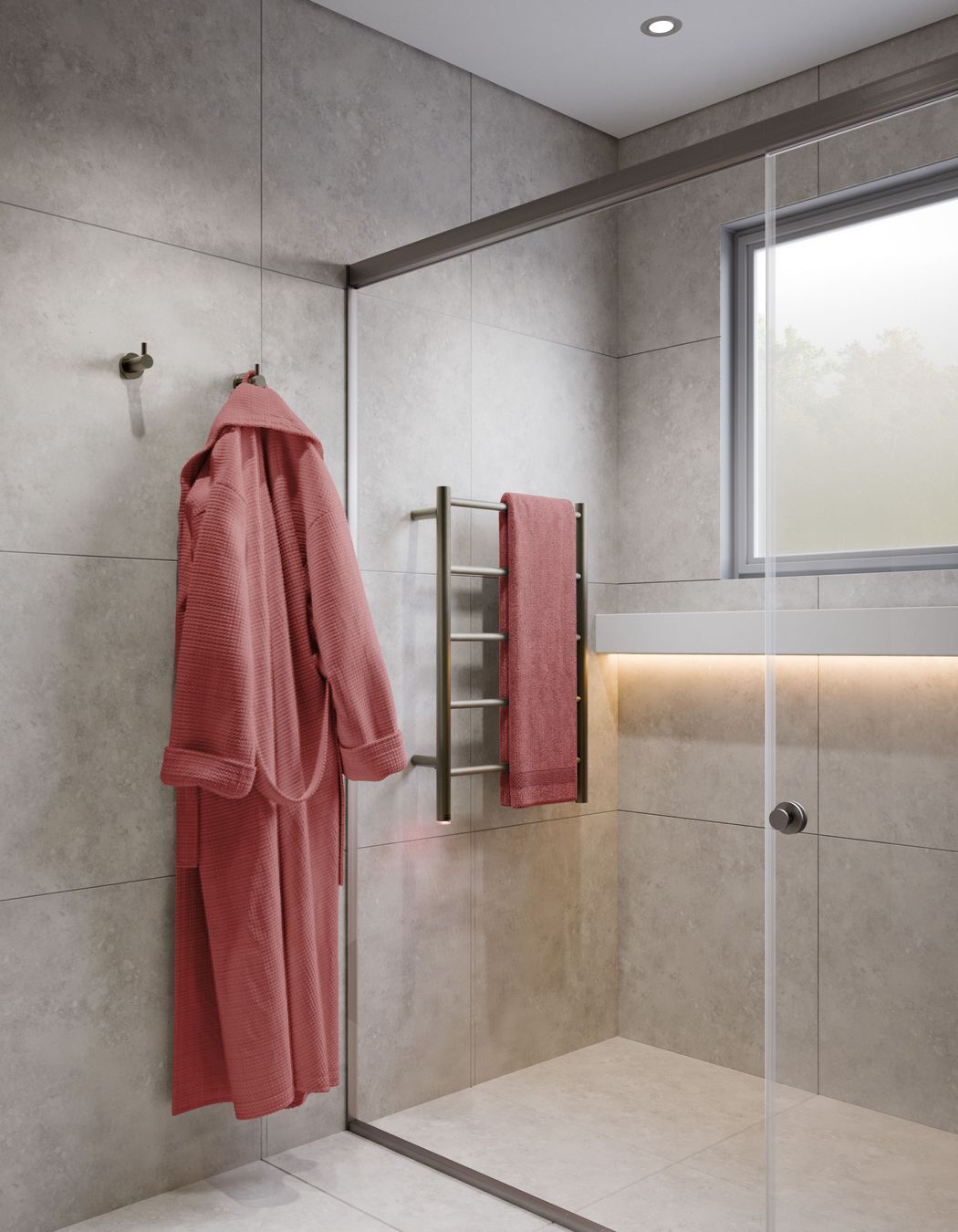 4810 Robe Hook & NATURAL 5 bar in Graphite.