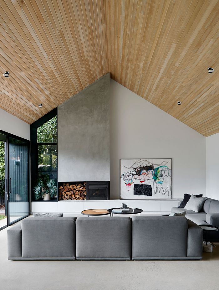 An open modern living space. Photographer: Shannon McGrath.