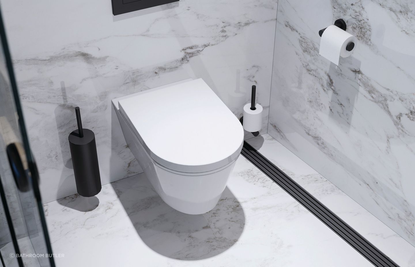 Bathroom Butler Matt Black 4600 Bathroom Accessories