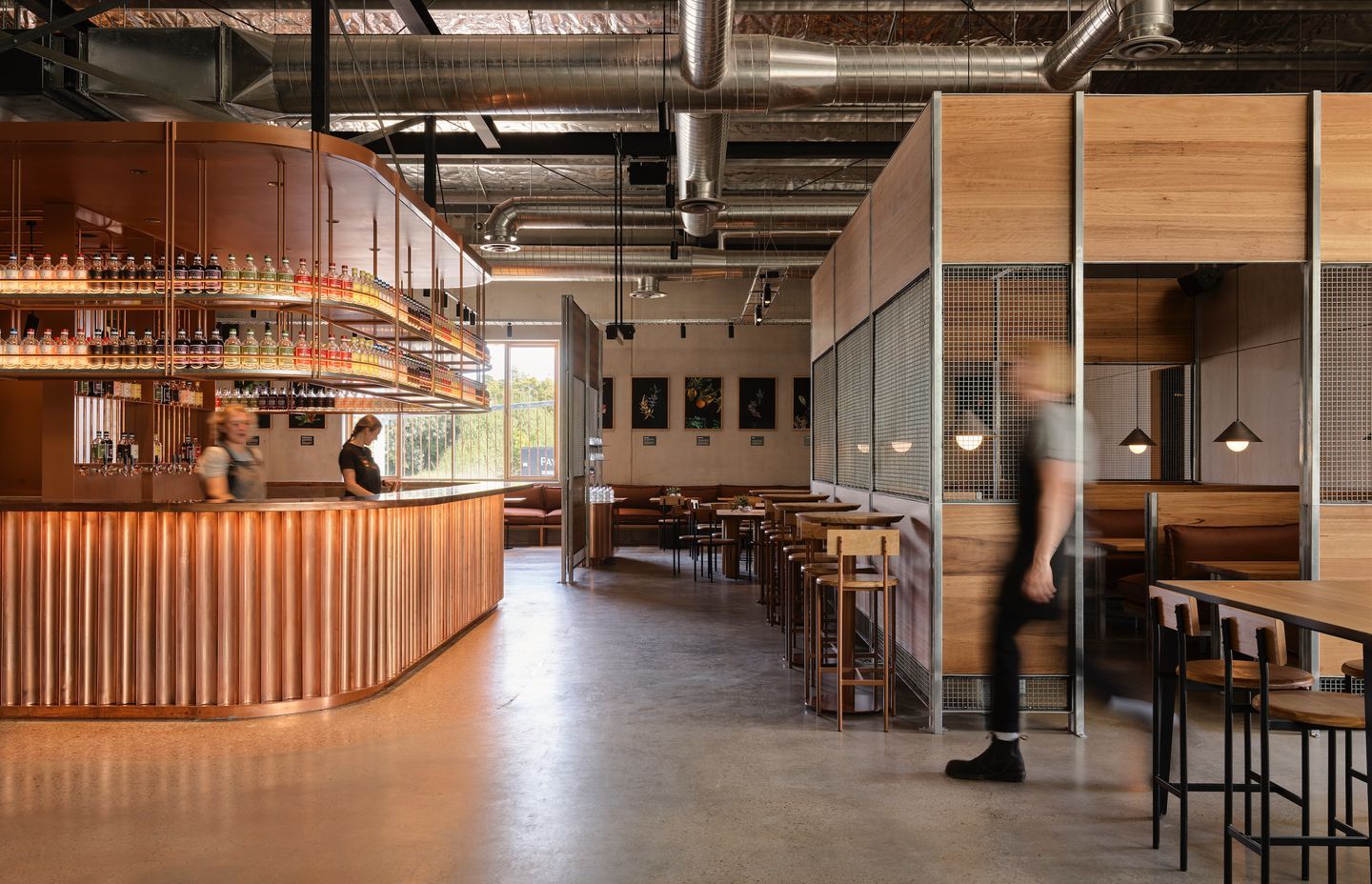 A conscious copper-clad gin distillery in Melbourne
