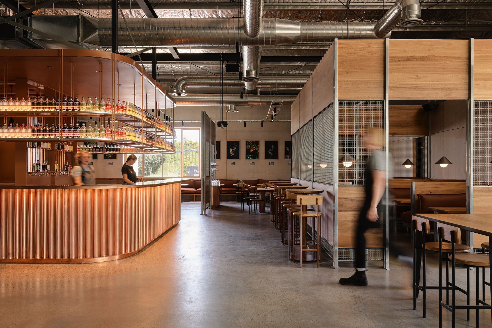 A conscious copper-clad gin distillery in Melbourne