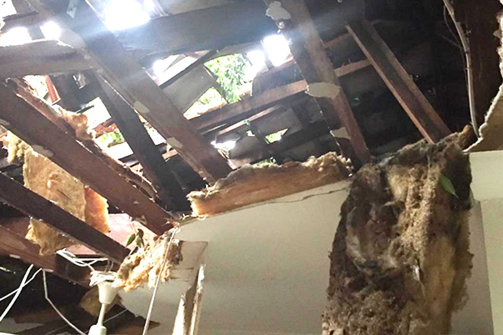 Storm affected insulation segments