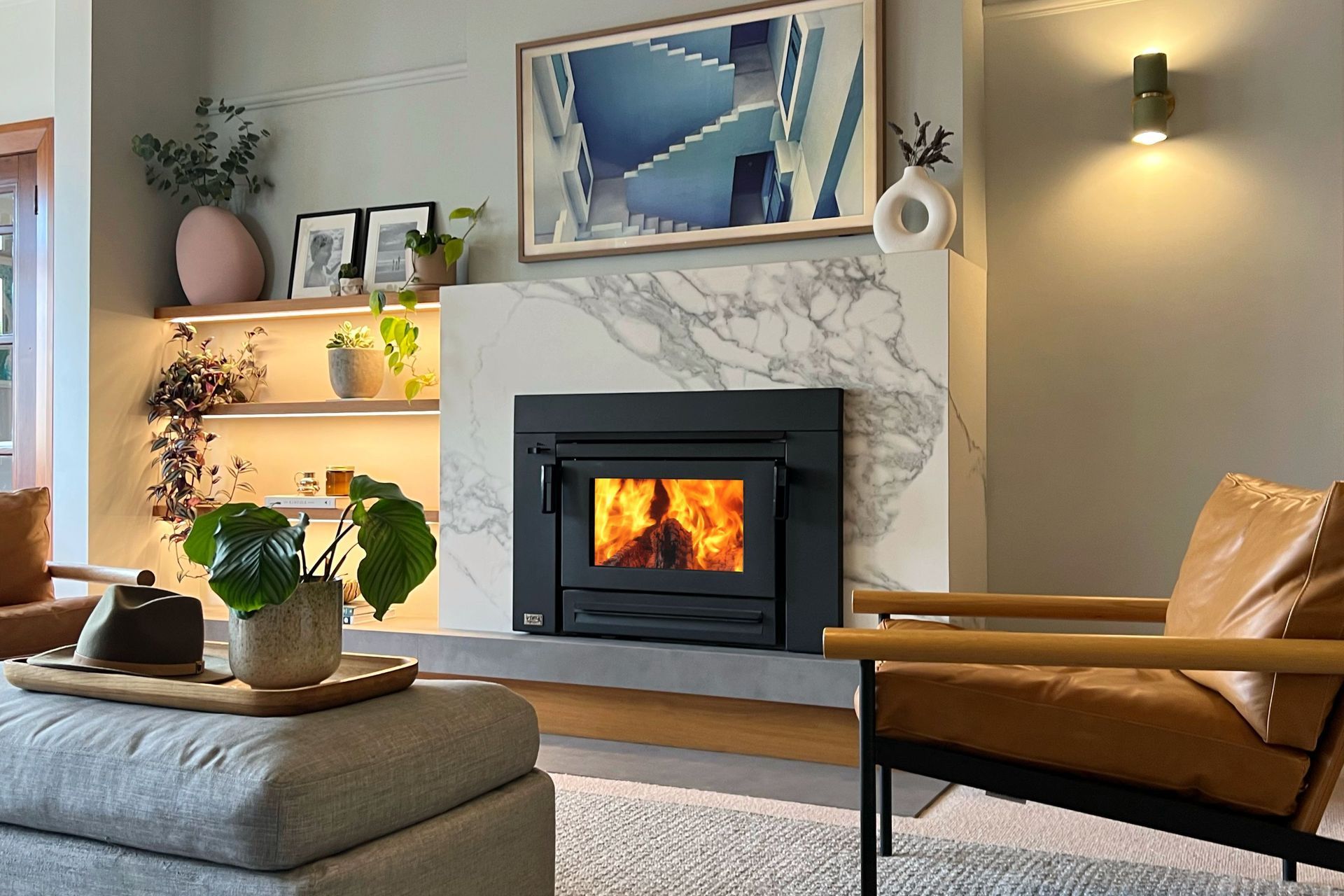 To avoid an incomplete combustion, Young recommends using wood that has been cut well in advance so it's nice and dry.