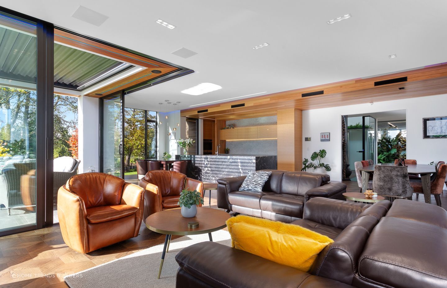 The marble surface of the kitchen island is just one of many great furnishings in this home - Photography: Bevan Triebels