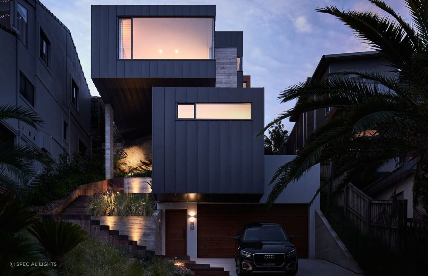 This Curl Curl residence shows just how stylish stair lights can be