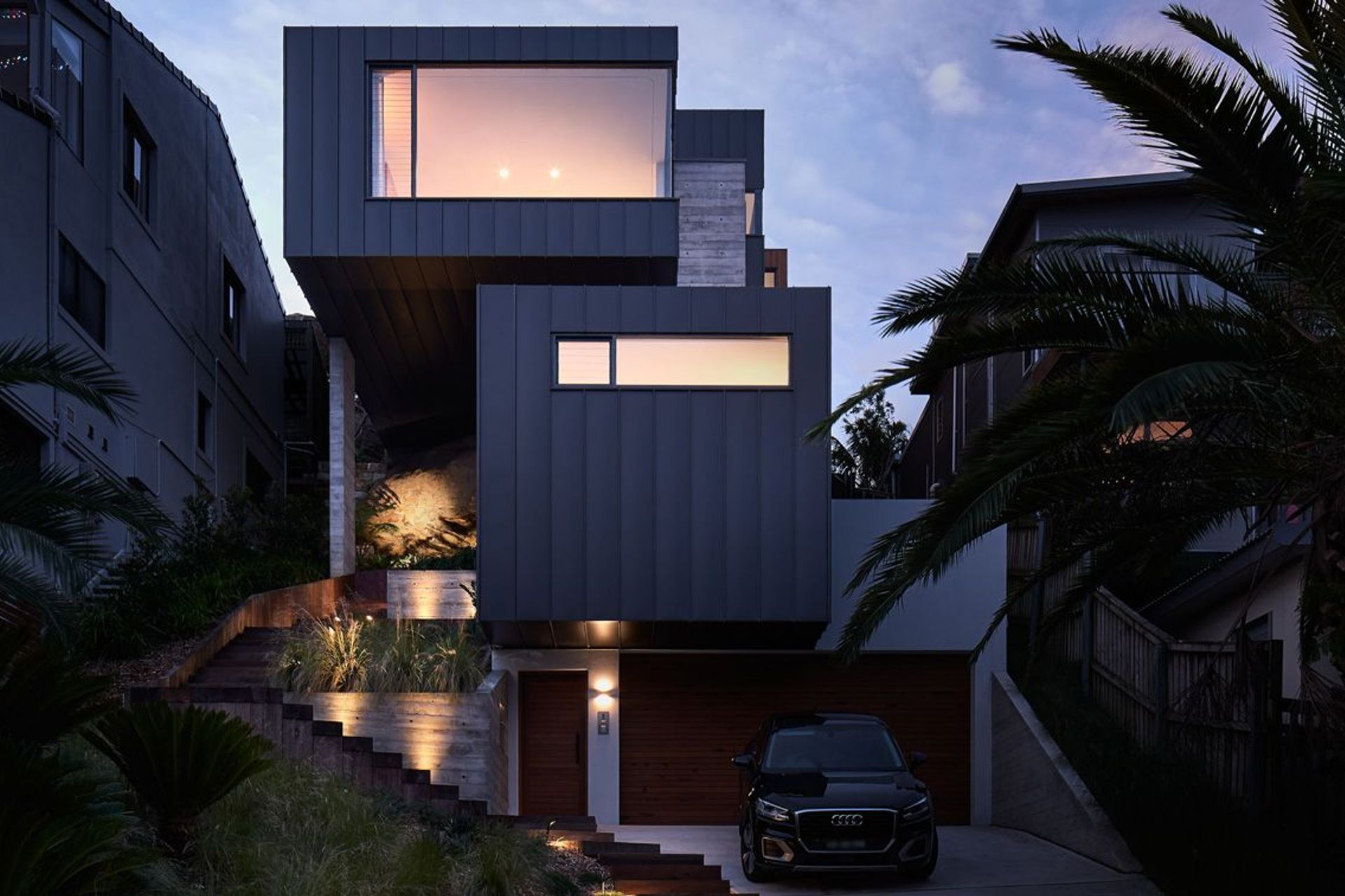 This Curl Curl residence shows just how stylish stair lights can be