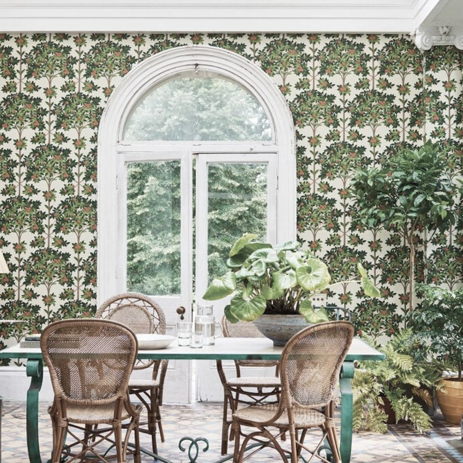 Forget stark white walls, eclectic wallpaper is making a comeback