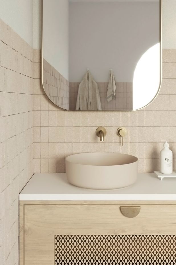 The Celine Basin Sink from ABI Interiors is available in a range of neutral colours.