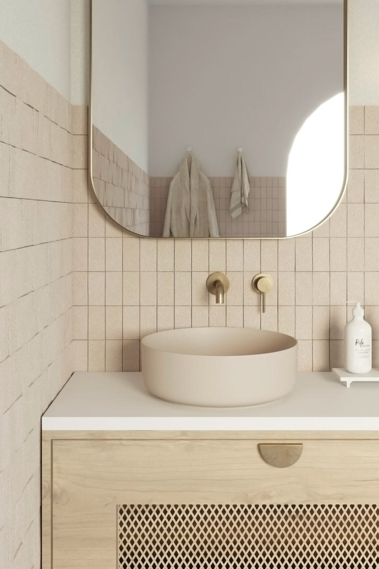 The Celine Basin Sink from ABI Interiors is available in a range of neutral colours.