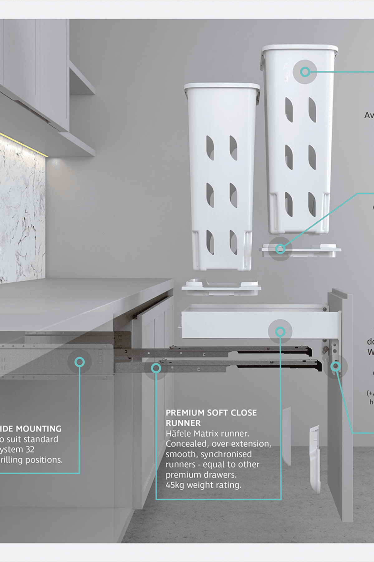 New Concelo 2 x 35L Laundry