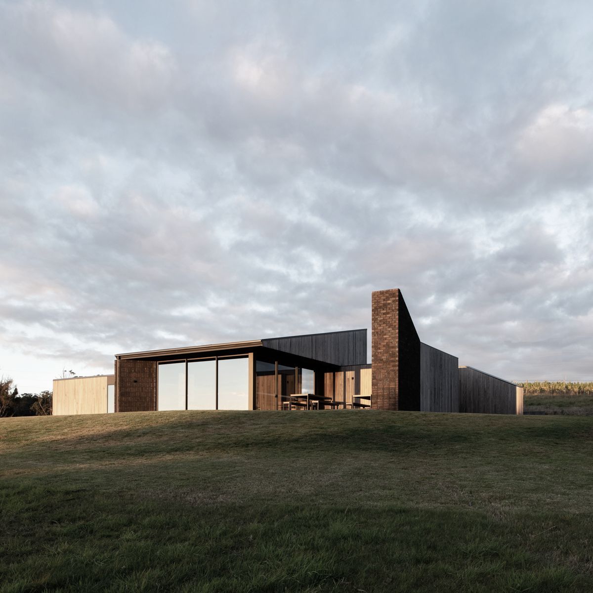 This bucolic Tasmanian cellar door delivers maximal impact with a minimal footprint