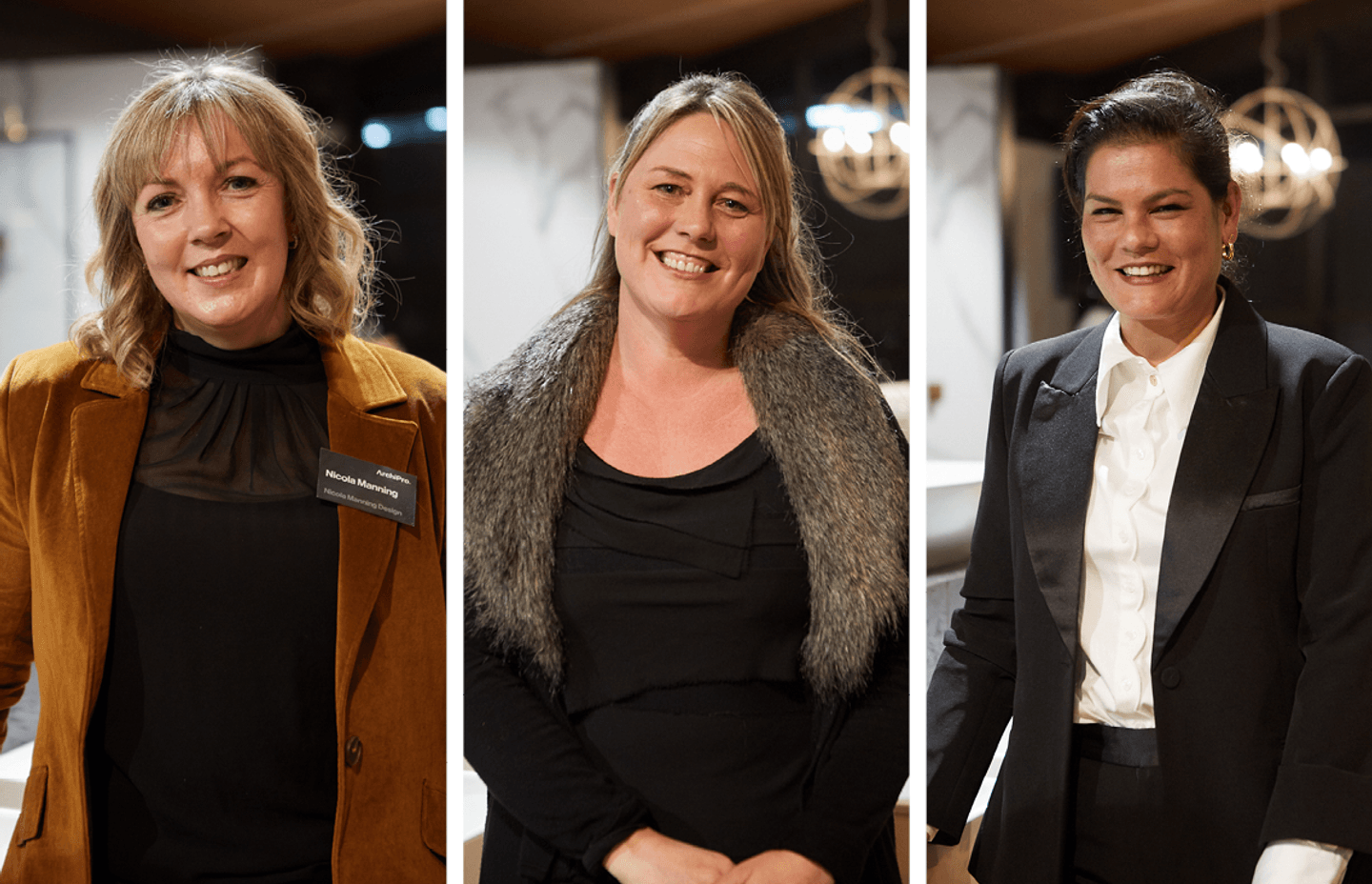 From left: Designers Nicola Manning, Natalie Du Bois and Janice Kumar-Ward shared their insights into the latest trends in bathrooms and bathroom design.