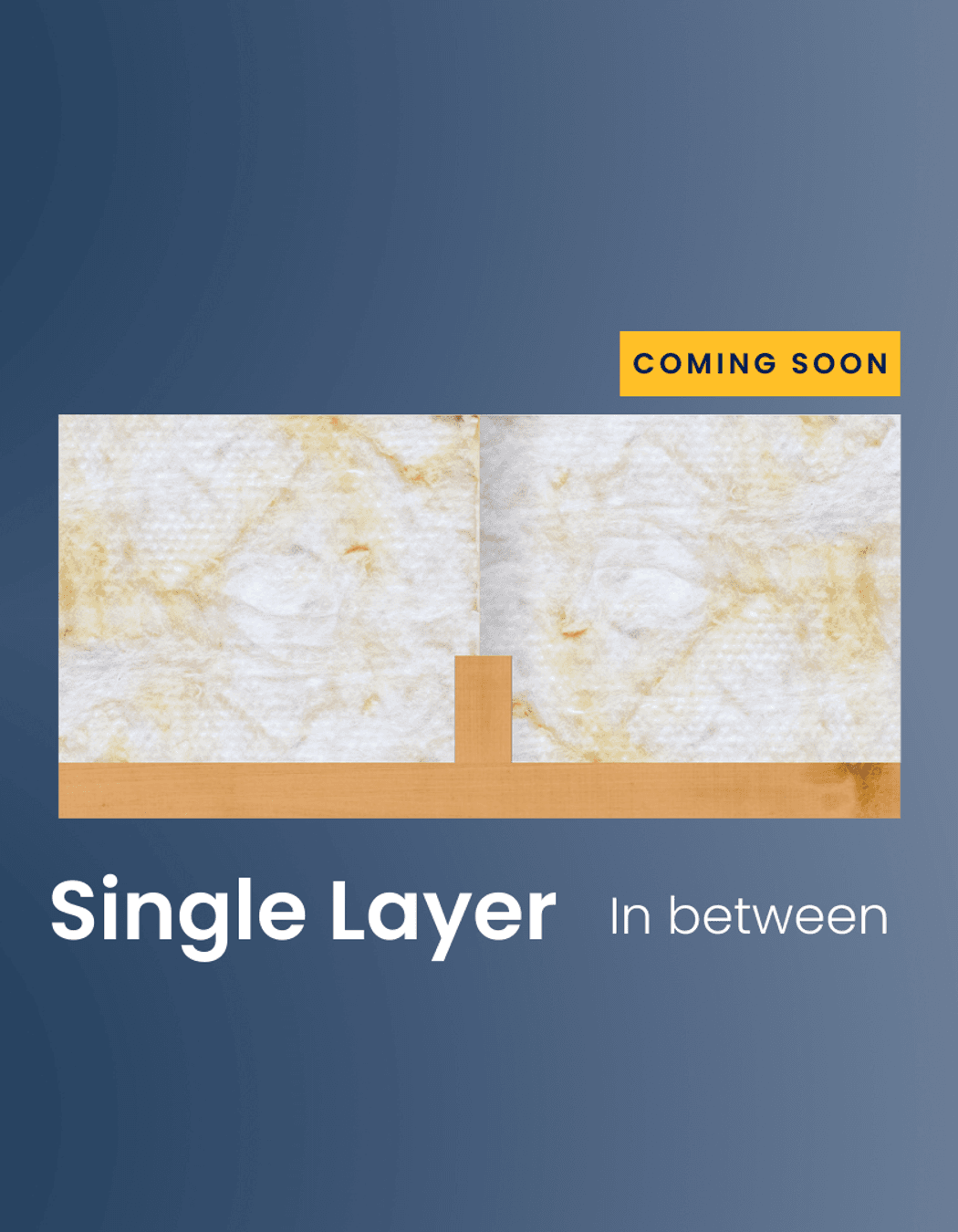 R7.3 product (450mm wide) is installed in-between the joists, then spills over the top to cover the joists.