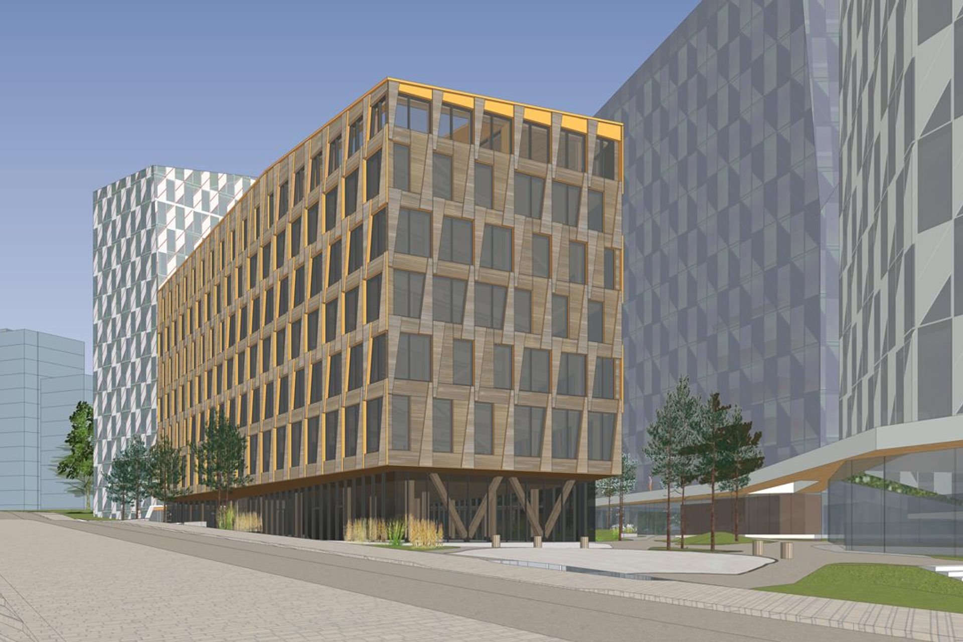 SketchUp model scene of the Valle Wood project