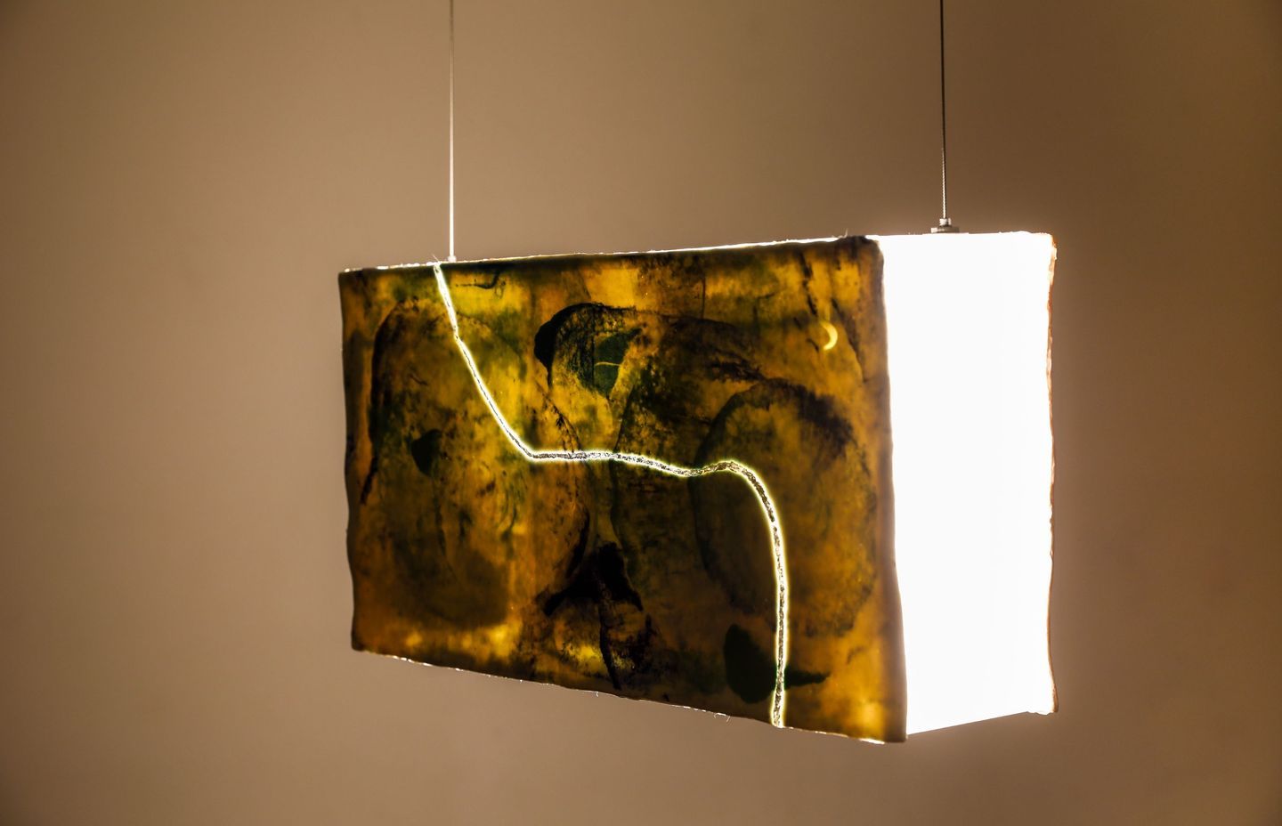 Dyadic Float. Porcelain, perspex box and Kintsugi gold leaf repair | Photography by Jorge de Araujo, Artificial Studios