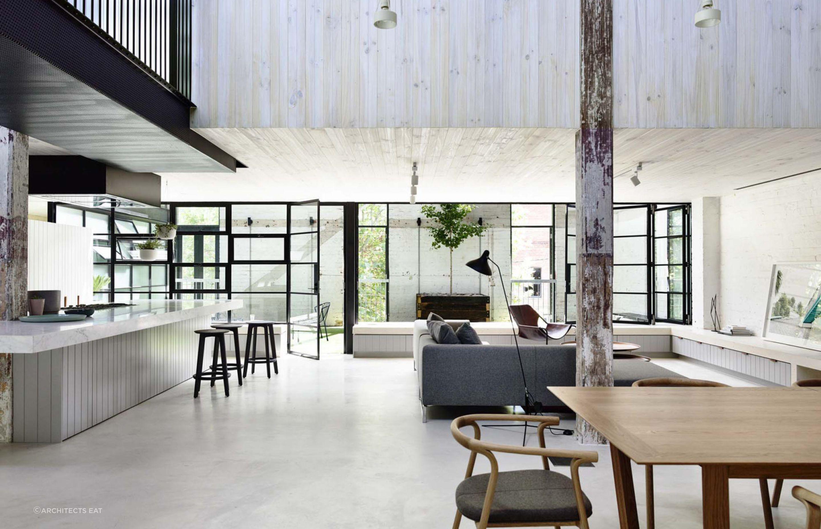 The award-winning Fitzroy Loft, an impeccably conceived industrial style home - Photography: Derek Swalwell